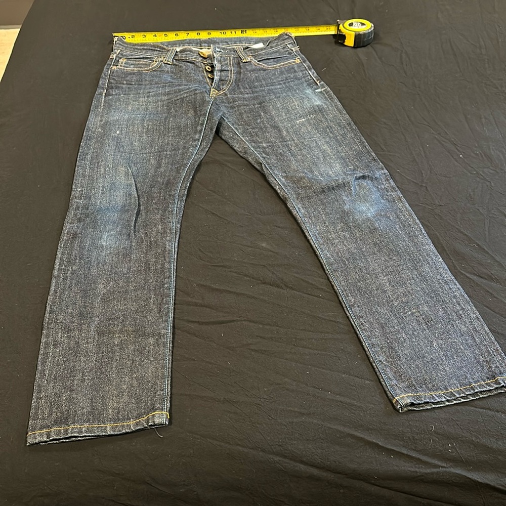 Well worn Japan Blue Jeans selvedge denim jeans - size 31 slim